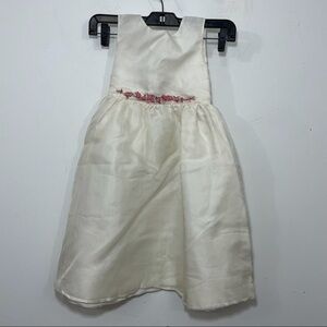 NWT I pinco Pallino girls silk dress embroidered 6 first communion Easter